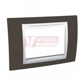 MGU6103871 Unica Allegro - Krycí rámeček trojmodulový, Cacao/Polar
