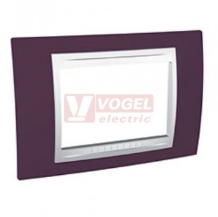 MGU6103872 Unica Allegro - Krycí rámeček trojmodulový, Garnet/Polar