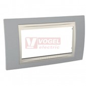 MGU6104565 Unica Allegro - Krycí rámeček čtyřmodulový, Fog/Marfil