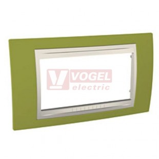 MGU6104566 Krycí rámeček 4-modulový, Allegro, Pistacio/marfil, VÝROBA UKONČENA