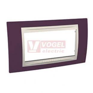 MGU6104572 Krycí rámeček 4-modulový, Allegro, Garnet/marfil, VÝROBA UKONČENA
