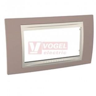 MGU6104574 Unica Allegro - Krycí rámeček čtyřmodulový, Mink/Marfil