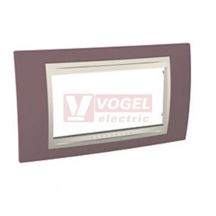 MGU6104576 Krycí rámeček 4-modulový, Allegro, Mauve/marfil, VÝROBA UKONČENA