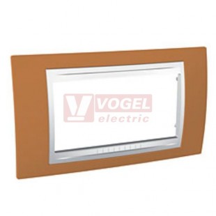 MGU6104869 Unica Allegro - Krycí rámeček čtyřmodulový, Orange/Polar