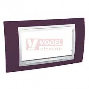 MGU6104872 Unica Allegro - Krycí rámeček čtyřmodulový, Garnet/Polar