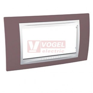 MGU6104876 Unica Allegro - Krycí rámeček čtyřmodulový, Mauve/Polar