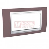 MGU6104876 Unica Allegro - Krycí rámeček čtyřmodulový, Mauve/Polar