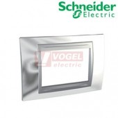 MGU66103010 Unica Top - Krycí rámeček trojmodulový, Cromo lesk/Aluminium