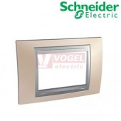 MGU66103096 Unica Top - Krycí rámeček trojmodulový, Onyx Copper/Aluminium