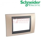 MGU66103296 Unica Top - Krycí rámeček trojmodulový, Onyx Copper/Grafit