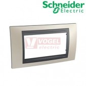 MGU66104239 Unica Top - Krycí rámeček čtyřmodulový, Nikl/Grafit