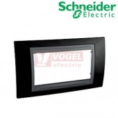 MGU66104293 Unica Top - Krycí rámeček čtyřmodulový, Rhodium Black/Grafit