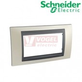 MGU66104295 Unica Top - Krycí rámeček čtyřmodulový, Opal Titanium/Grafit