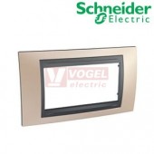 MGU66104296 Unica Top - Krycí rámeček čtyřmodulový, Onyx Copper/Grafit