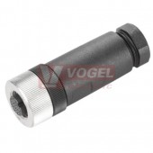 SAIBGT-P-12A-6/8-M12 (st.zn. SAIB-12/9-(TL) konektor M12/12pin/zás/přímý, plast.tělo, pájené připojení, A-kódování, pro montáž 0,25mm2, sevření 6-8mm, pozlecené kontakty, IP67 (1924960000)