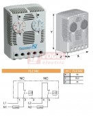 FLZ 542 0..60°C dvojitý termostat, 2xNC mžik.kontakt, 240VAC/10A (7940025828)
