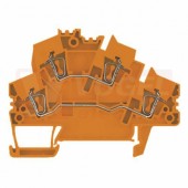 ZDK 2,5-2 OR svorka řadová pružinová "prov.střecha",2-patrová, oranžová, š=5,1mm (1831260000)