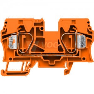 ZDU 16 OR svorka, řadová, pružinová, oranžová 1/1, připojení s kotevní svorkou, 1000V/76A, š=12,1mm (1830680000)