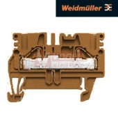 §PDU 2,5/4 BR svorka řadová, PUSH-IN, 800V/32A, hnědá, š= 5,1mm (1014710000)