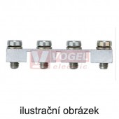 WQV 50N/4 propojka 4-pólová, neizolovaná, šroubovací(1834080000) pro svorky WDU 50N
