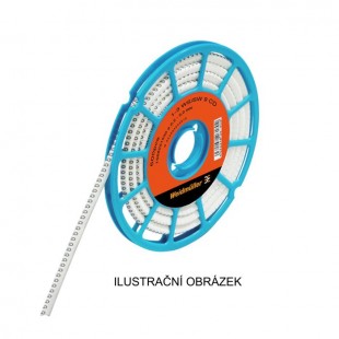 CLI C 1-3 WS/SW D CD CableLine, návlečka na kabely a vodiče s potiskem "D" (horiz.), bílo-černá, š/v 4,2x3mm, pro vodiče s průřezem 1,5-4mm2, průměr 2,5-5mm, PVC, měkké, bez kadmia, na cívce (1568251024)