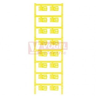 SFC 3/21 MC NE GE SlimFix Clip, označení vodičů a kabelů, žlutá, průřez 4-10mm2, velikost popis.pole 21x12,5mm (1025270000)