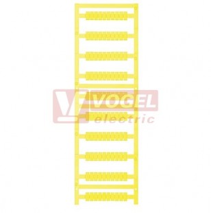 MF-W 9/5 MC NE GE Multicard, štítek bez potisku, žlutý, š5mm x v9mm, WAGO, Legrand, PA66 (1027310000)