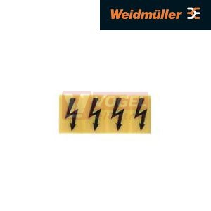 §PAD 2,5/4/4 kryt svorky žlutý, symbol blesku, š=8mm (1916150000)