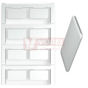 CC 15/27 MC NE SI MultiCard, značení přístrojů ClipCard, bez potisku, štítek šedo-stříbrný, v15mm x š27mm, PA66 (1876760000)