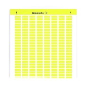 LM MT300 19/6,3 GE LaserMark, značení přístrojů, žlutý, š/v 19x6,3mm, samolepící, Polyester, bez PVC (1835830000)