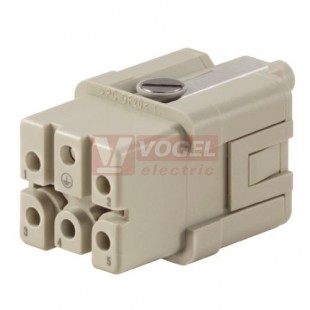 Konektor   5+1pin Z 16A/250V HDC HQ 5 FC krimpovací kontakt (5pin+PE) (1912460000)