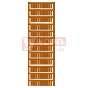 WS 12/6 MC NE BR MultiCard štítek bez potisku, hnědý, š6mm x v12mm, PA66 (1773551692)