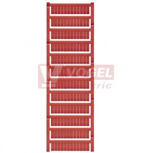 WS 12/6 MC NE RT štítek bez potisku, červený, š6mm x v12mm, PA66 (1773551686)