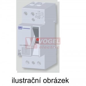 Chránič 1P+N  25A 300mA, OFE-25-2-300AC (6kA) typ AC Minia