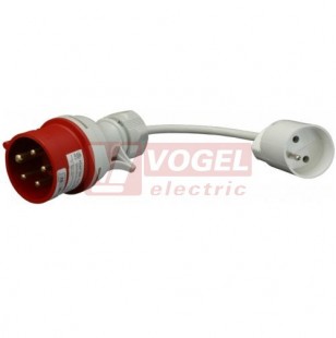 Adaptér SA-2  průmyslová vidlice 1653 5P/16A/IP44/400V na domovní zásuvku 3P/16A/230V