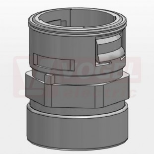 VMSVG-17/20 spojka PM 20, chránička/hladká trubka, šedá, PA6, pro chráničku NW17