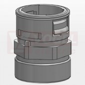 VMSVG-17/20 spojka PM 20, chránička/hladká trubka, šedá, PA6, pro chráničku NW17