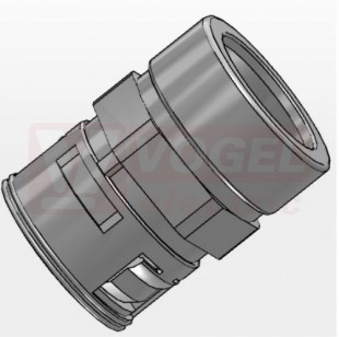 VMSVG-48/59 spojka PG 48, chránička/hladká trubka, šedá, PA6, pro chráničku NW48