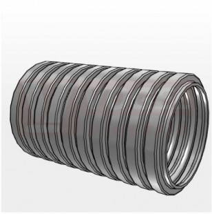 Chránička  23 PARRG-23G, šedá, průměr 21,8/28,3mm, 350N/100mm, polyamid 12, G=hrubý profil