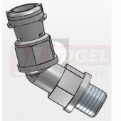 PG 16 vývodka PAAOB-17P16 úhlová 45°, černá, s vnějším závitem, IP54, PA6, pro chráničku NW17