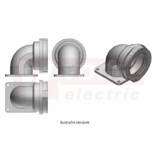 PAWOB-95 příruba 90°, černá, Polyamid 6, pro chráničku NW95