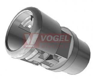 PG 16 vývodka PAGOG-23P16, přímá, šedá, s vnějším závitem, IP54, PA6, pro chráničku NW23