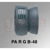 PARGB-48 článek kloubové hadice, černý, PA6