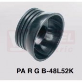 PARGB-48L52K koncový článek kloubové hadice, levý, černý, PA6, pro příslušenství NW48/52