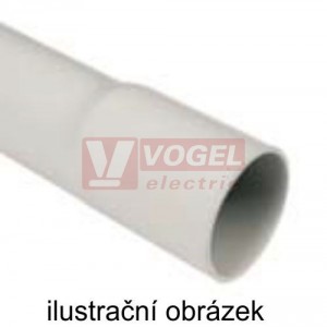 Trubka PLAST  50 1550HF FA, 320N, černá RAL 9005, bezhalogenová, UV stabilní (délka 3m)