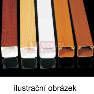 Lišta v 20xš 20 LHD 20x20 I2 (2m karton) hranatá, barva dub tmavý