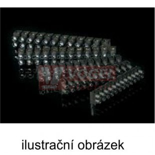 TYP210_HA svorkovnice bílá, š/v/hl 12x16x95mm, vodič 12x2,5mm2, 24A/500V, PA6 (bal=100ks)