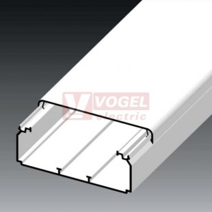 Lišta v 40xš 80  EKD 80X40_HD (2m kart.), elektroinstalační kanál, barva bílá RAL9003