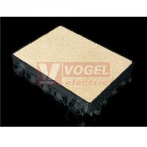 KUP 57_FB krabice podlahová univerzální, š/v/hl 332x250x57-75mm, černá, PA