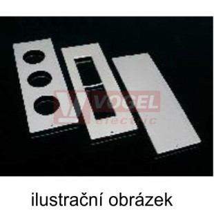 PP 80/45 podložka přístrojová pro 4 modulární přístroje 45, 250x89mm